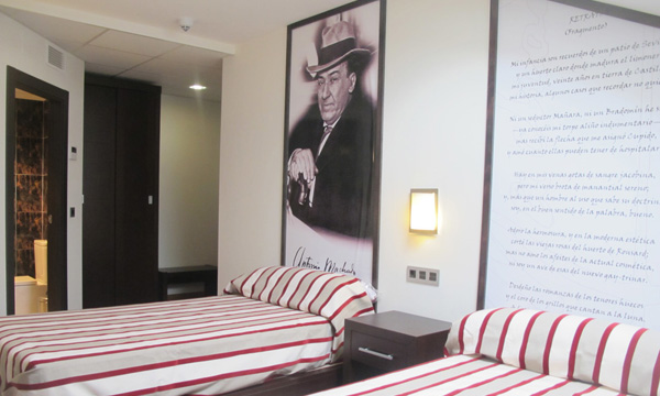 Antonio Machado en Hostal Aznaitín de Baeza